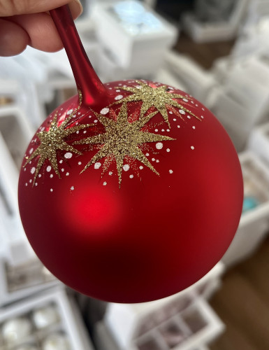 10cm s textem, červená